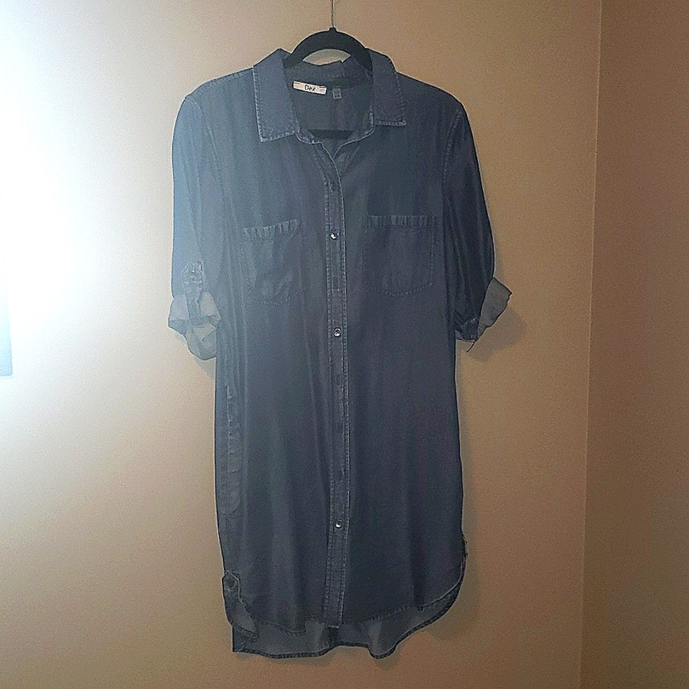 Denim Button down shirt/dress